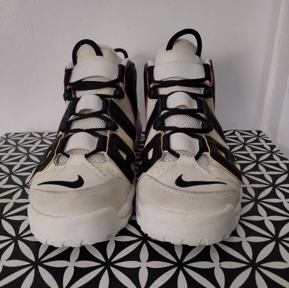 Nike Air More Uptempo Black/Ivory Primary Colors - Picture 2 of 7